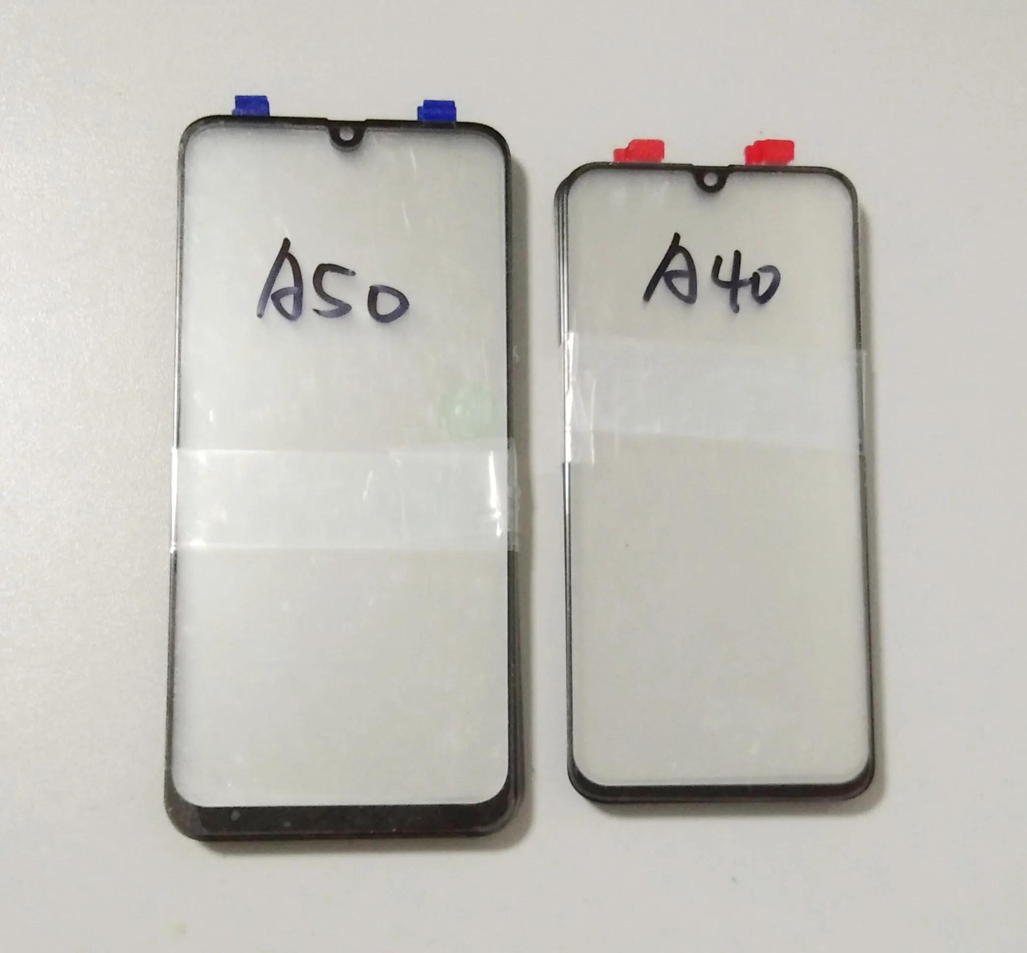 5Pcs original For Samsung GalaxyA10sA20sA10A20EA20A30A40 A50A70Touch Screen Front Glass Panel With OCA Glue