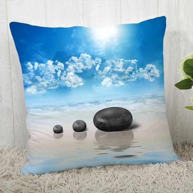 Zen Stone чехол для подушки цветок орхидеи квадратный Рождественский Чехол на подушку на молнии чехол для подушки украшение дома 45*45 см(одна сторона