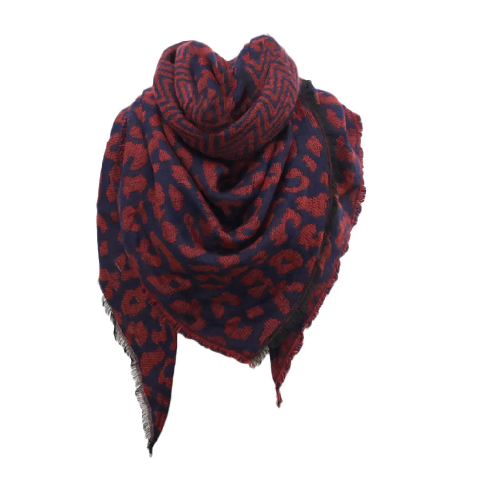 Women Winter Warm Scarf Leopard Print Long Wrap Shawl Scarves Stole Cape Fashion Soft Thicken Neck shawl |