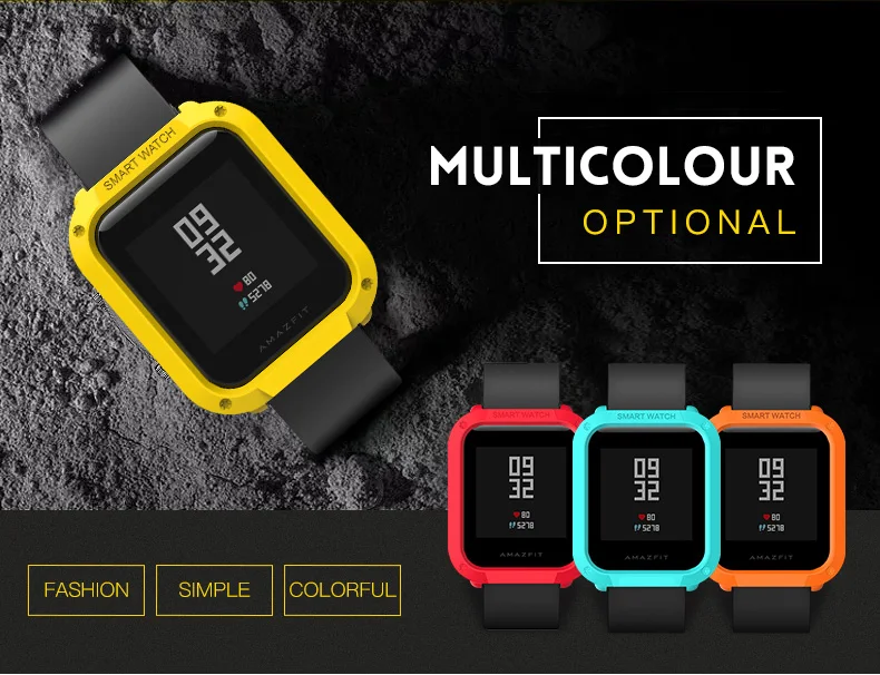 Чехол для часов SIKAI PU для Xiaomi Bip BIT PACE Lite Youth Watch Cover Военная защитная оболочка для часов Huami Amazfit Bit