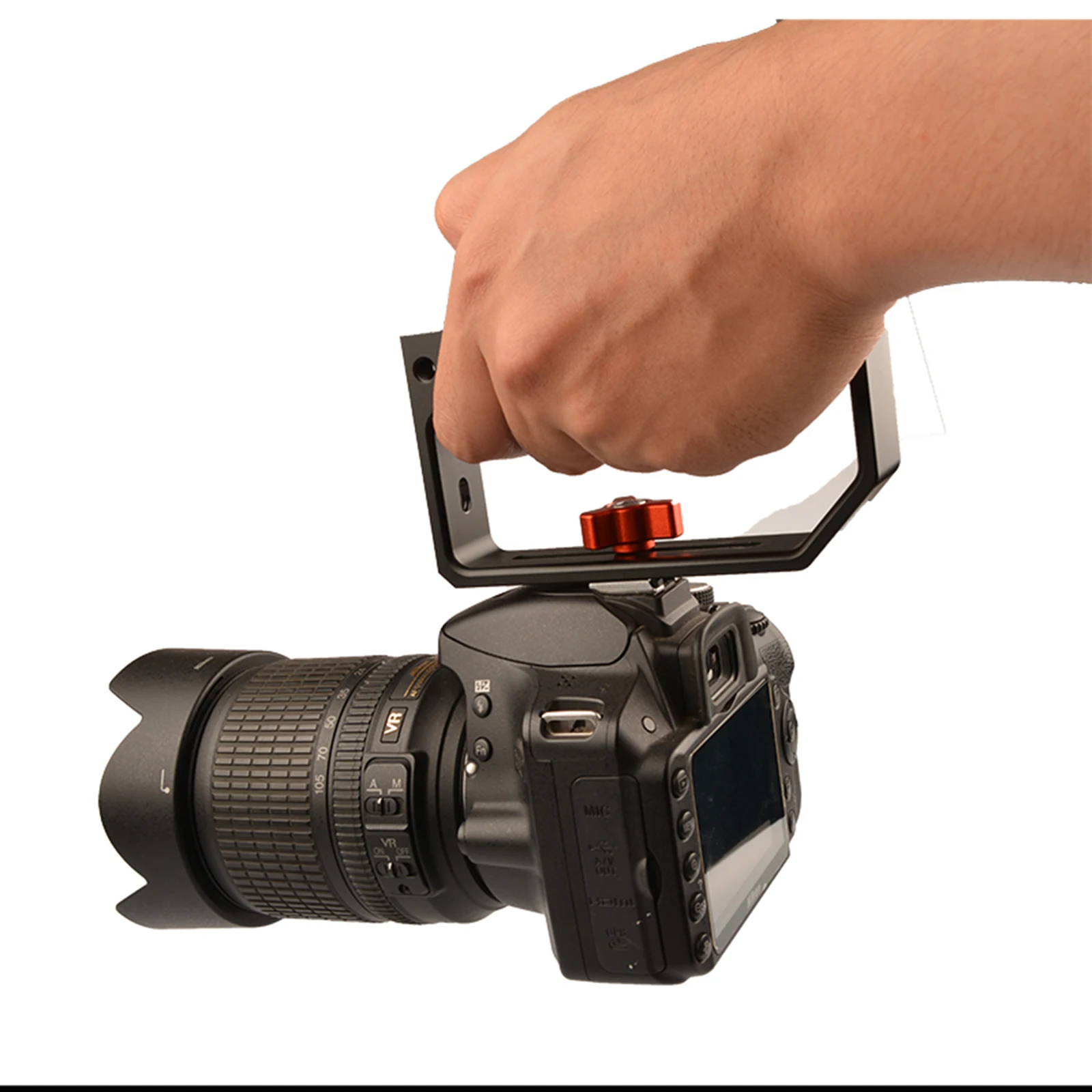 

Регулируемая верхняя ручка для камеры DSLR со светодиодной подсветкой