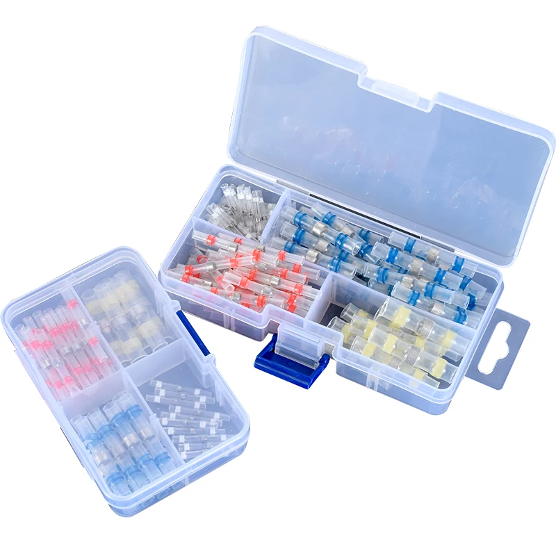 

100/50Pcs waterproof seal heat shrink solder wire connector shrinkage Solder Sleeve Heat Shrink Tube kit Wire Splice Connector