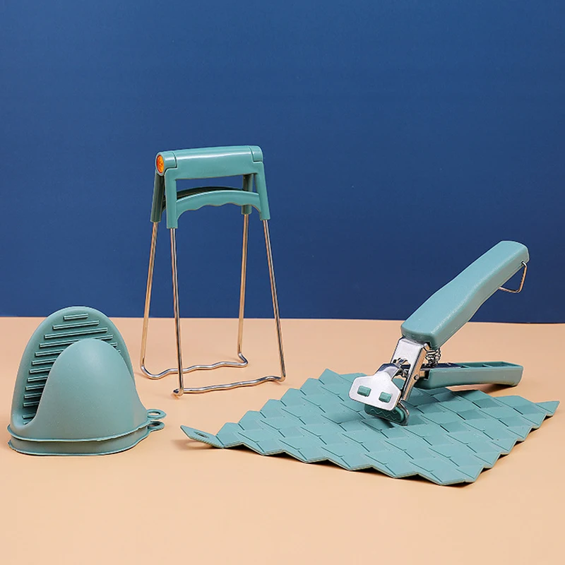 

Anti-scalding Bowl Clip Heat Insulation Pot Pad Dish Clip Anti-scald Gloves Heat-resistant Silicone Cooking Clip Insulation Suit