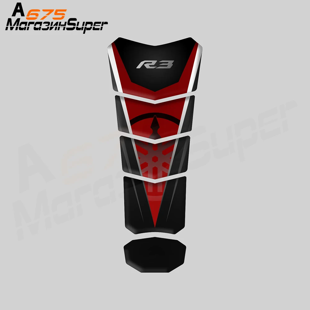 Светоотражающая 3d наклейка на бак топлива мотоцикла Yamaha YZF R25 R 25 R125 R3|Наклейки и