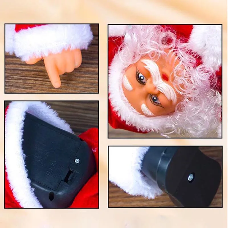 Электрическая подставка в стиле хип-хоп Санта-Клаус с музыкой праздничная