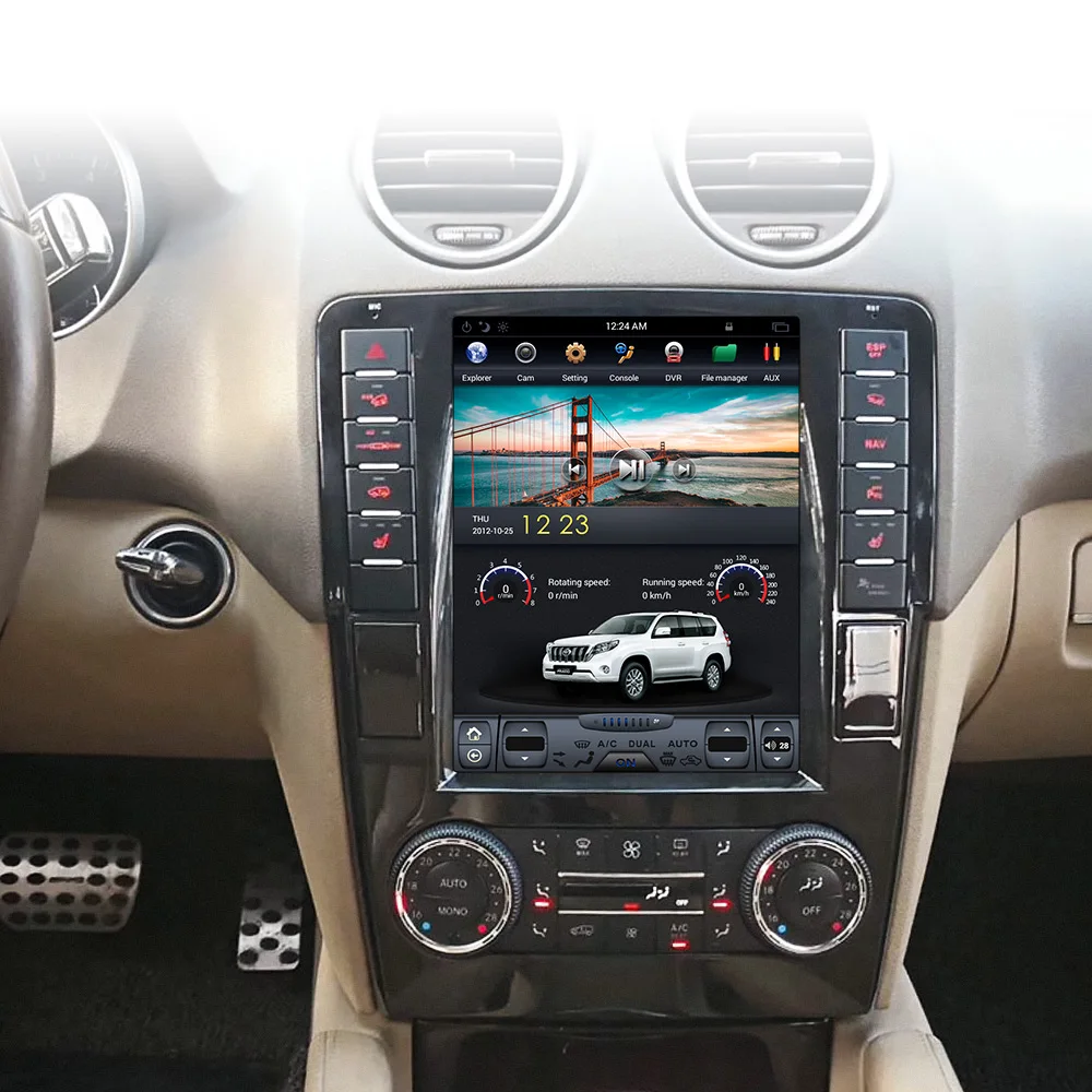 Tesla Android автомобильный мультимедийный радио без dvd-плеера для Mercedes-Benz GL ML W164 X164 2005-2011 gps навигация головное устройство аудио