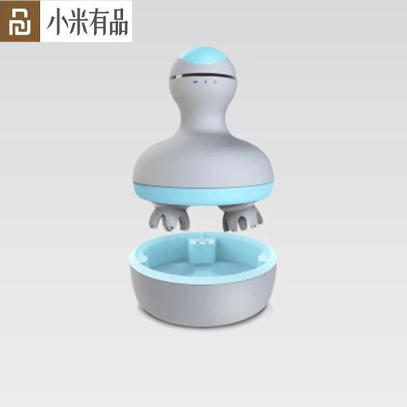 Оригинальный xiaomi mijia мини массажер для головы 3D стерео массаж влажной и сухой 6
