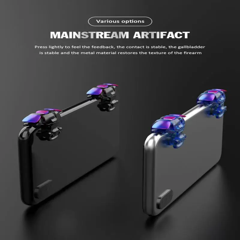 

High Quality For Mobile Gaming Trigger Fire Button L1R1 Shooter Controller Colorful Metal Phone Adjustable Gamepad Joystick
