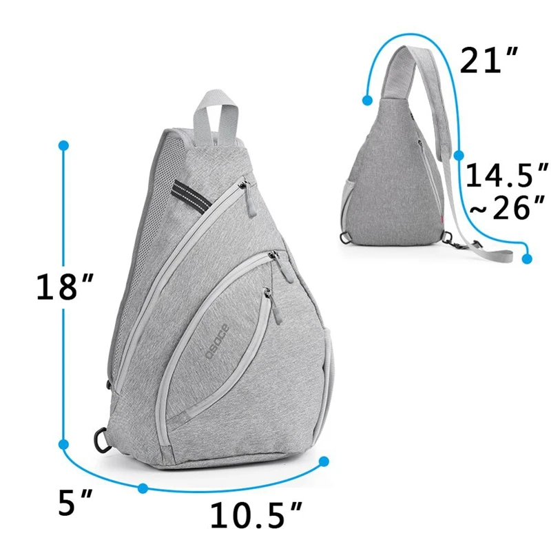Сумка-Кроссбоди OSOCE унисекс с одним плечевым ремнем для мужчин и женщин | Багаж
