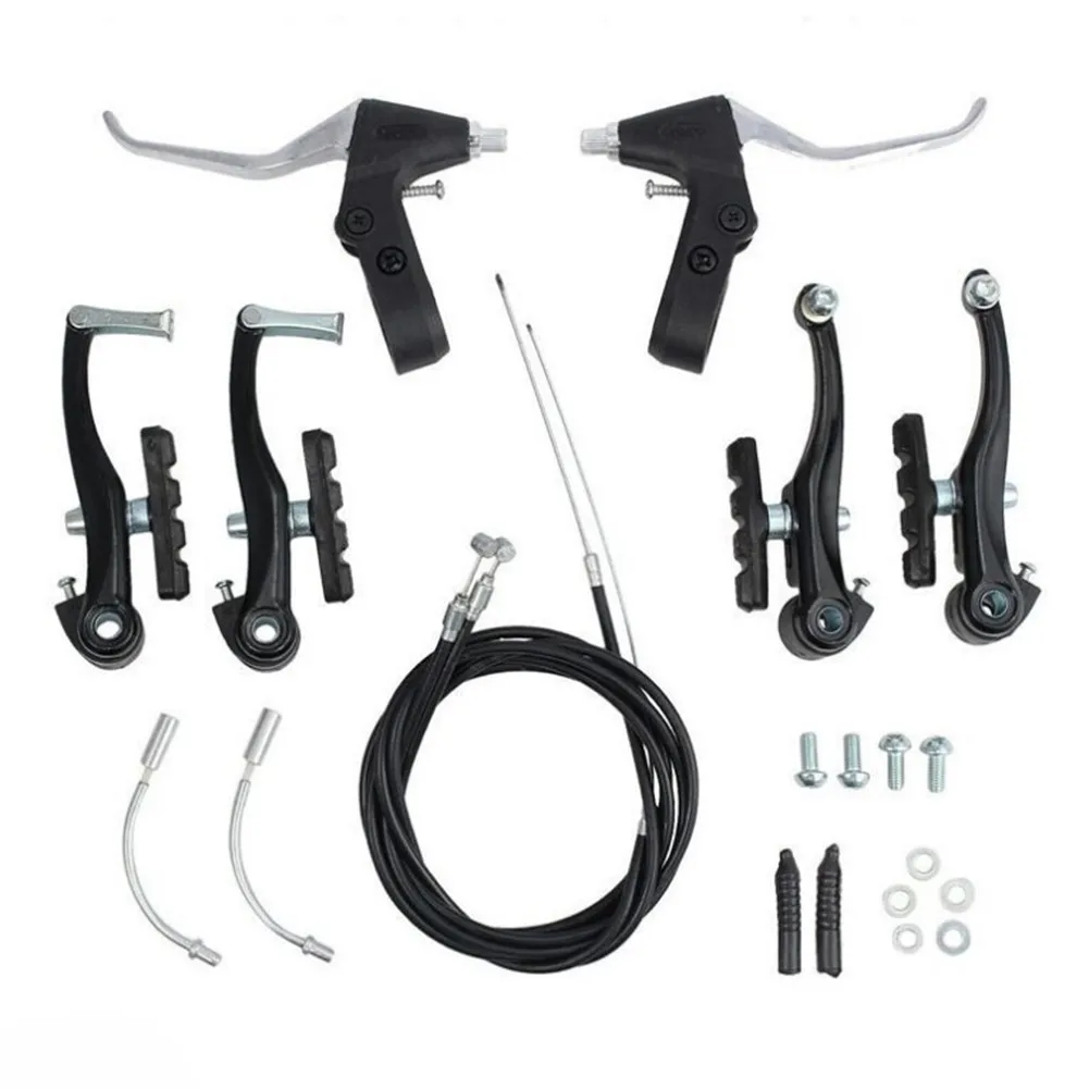 

Mountain Bicycle Hydraulic Oil Disc Brake Set MTB Road Bike V Brake Caliper Cycling Front Rear Brake Levers Cables Accessories