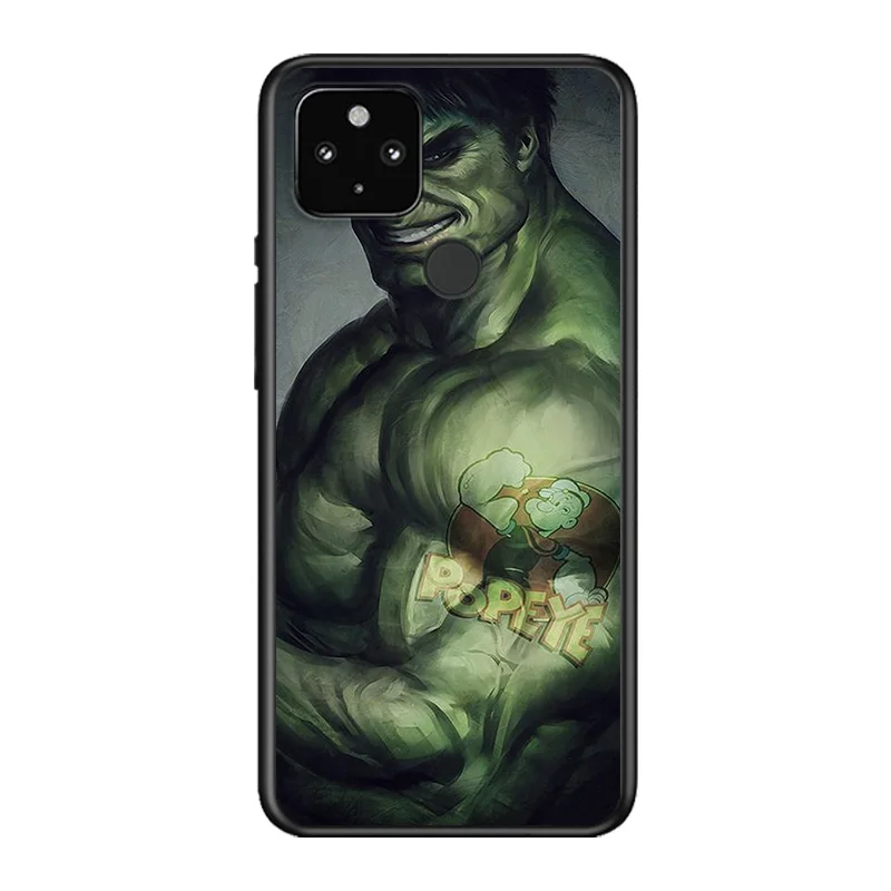 

Marvel Avengers Super Hero Hulk For Google Pixel 5 4A 5G 4 XL Soft Shell TPU Silicone Black Cover Phone Case