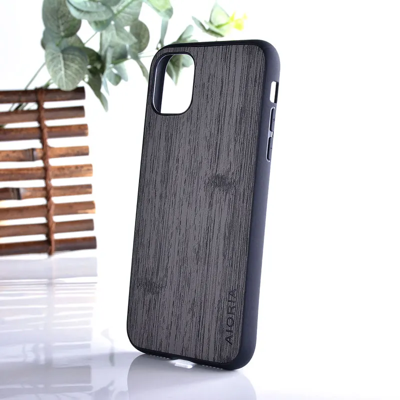 Чехол для iphone 11 12 pro xs max x xr mini se 2020 7 6 8 6s plus чехол кожаный Винтажный с деревянным