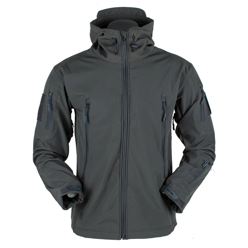 Man Jacket Hiking Coats Windproof Waterproof Softshell Fleece Outdoor Men Thermal Jackets Camouflage Winter Male | Спорт и