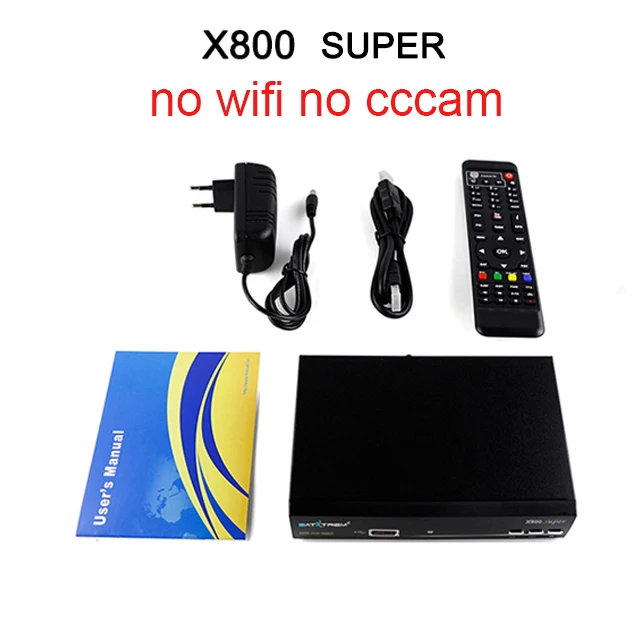 Satxtrem X800 супер Ccam спутниковый ТВ приемник с MT7601 Wifi рецептор Azamerica цифровой DVB S2 ТВ Тернер Приемник Openbox - Цвет: only box