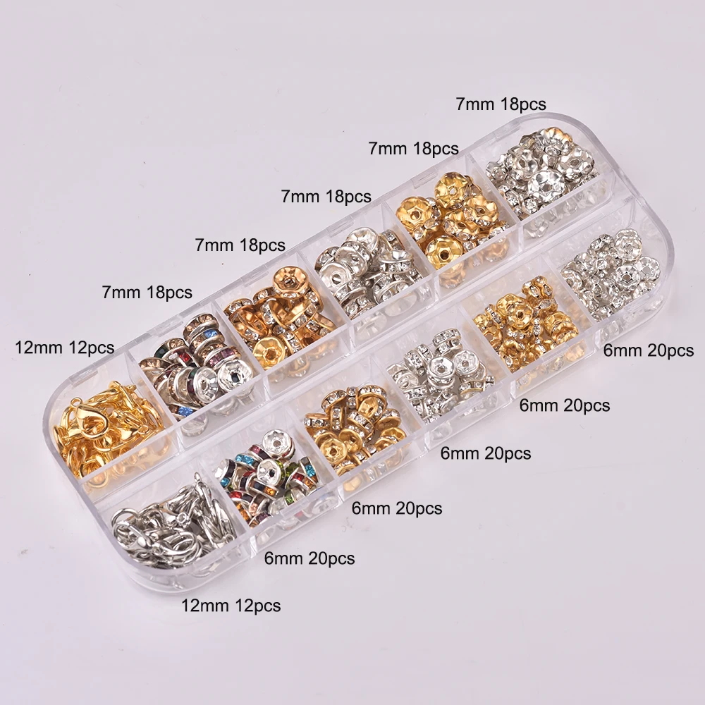 

DIY Jewelry Findings Tool Kit Alloy Beads Caps/End Caps/Cord Caps/Tassel Earring Hooks For DIY Jewelry Making Accessories Kits