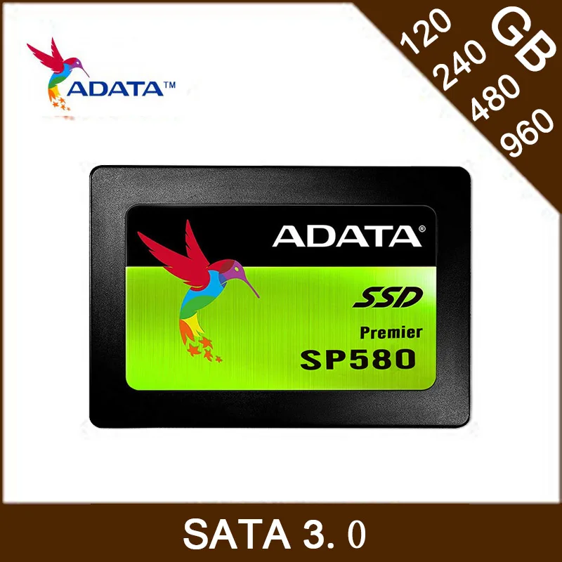 ADATA SSD 120 240 480 SATA 3 SP580 2 5 дюймов Внутренний твердотельный ноутбук ПК настольный