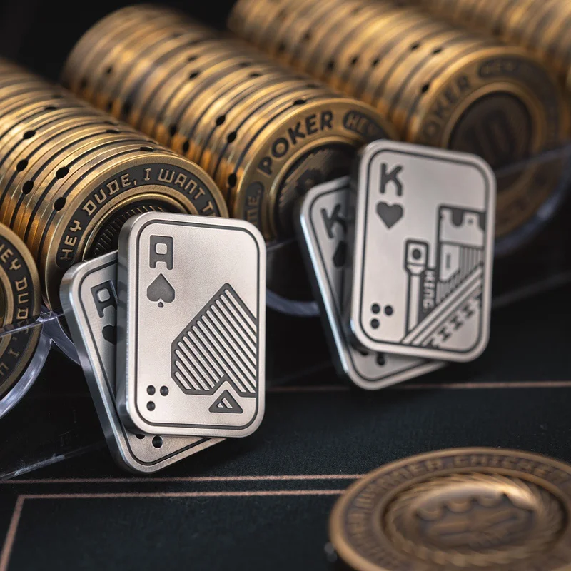 Покерная карта LAUTIE Lucky покерная монета ТЕХАС ХОЛДЕМ металлическая мини-карта для