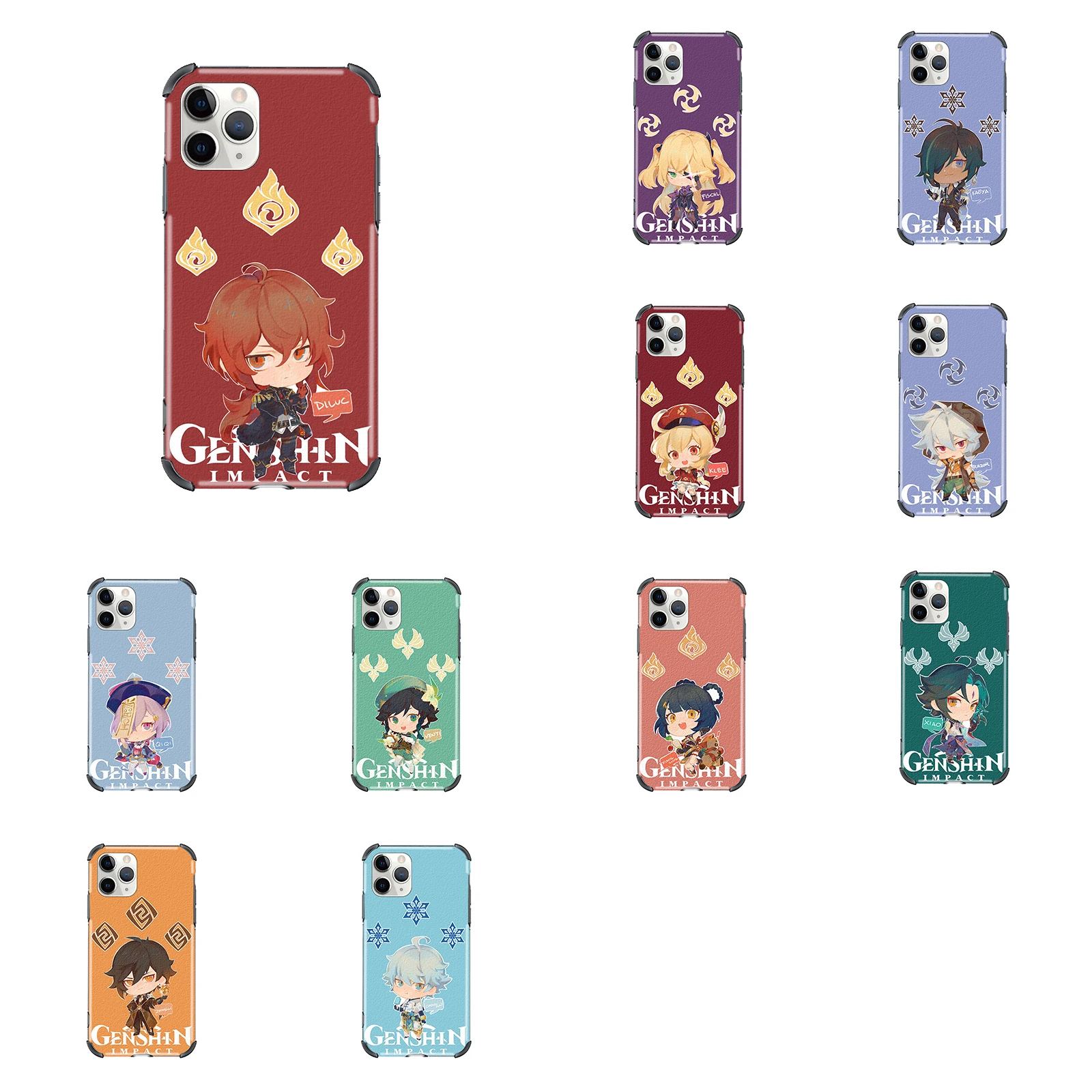 

Genshin Impact Phone Case Cover For iphone XR 12 mini 13 Pro Max 7 8 Plus SE2