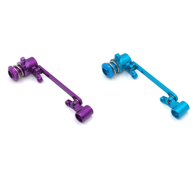 

2 Set Steering Clutch Assembly Steering Servo Saver for WLtoys 144001 1/14 124018 124019 RC Car Parts,Blue & Purple