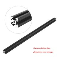 1pcs black 2020 v slot european standard anodized aluminum profile extrusion 100mm 800mm length linear rail for cnc 3d printer