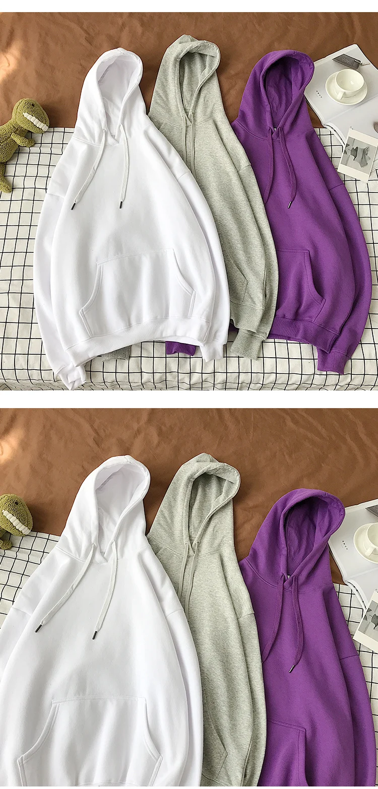 Liketkit мужские осенние зимние толстовки с капюшоном для мужчин и женщин, однотонный простой теплый пуловер с капюшоном, свободная уличная одежда для пар, 13 цветов