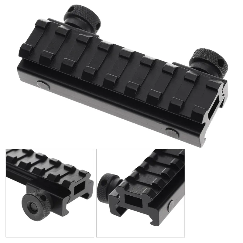 Тактическое Крепление адаптер для прицела винтовки с прозрачной основой 8 слотов