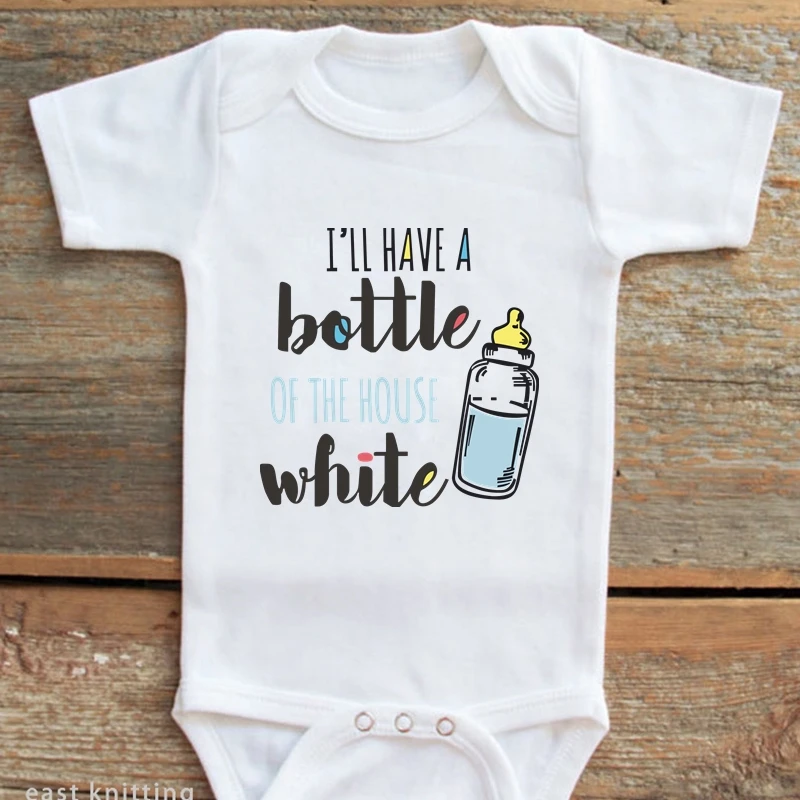 2020 комбинезон для новорожденных девочек и мальчиков с изображением бутылки дома