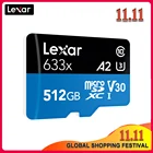 Карта памяти Lexar, 100% оригинал, 1 ТБ, 512 ГБ, Micro SD, высокоскоростная, макс. 100 мс, класс 10, 633x512 ГБ, карта памяти cartao TF, флеш-карта для переключателя