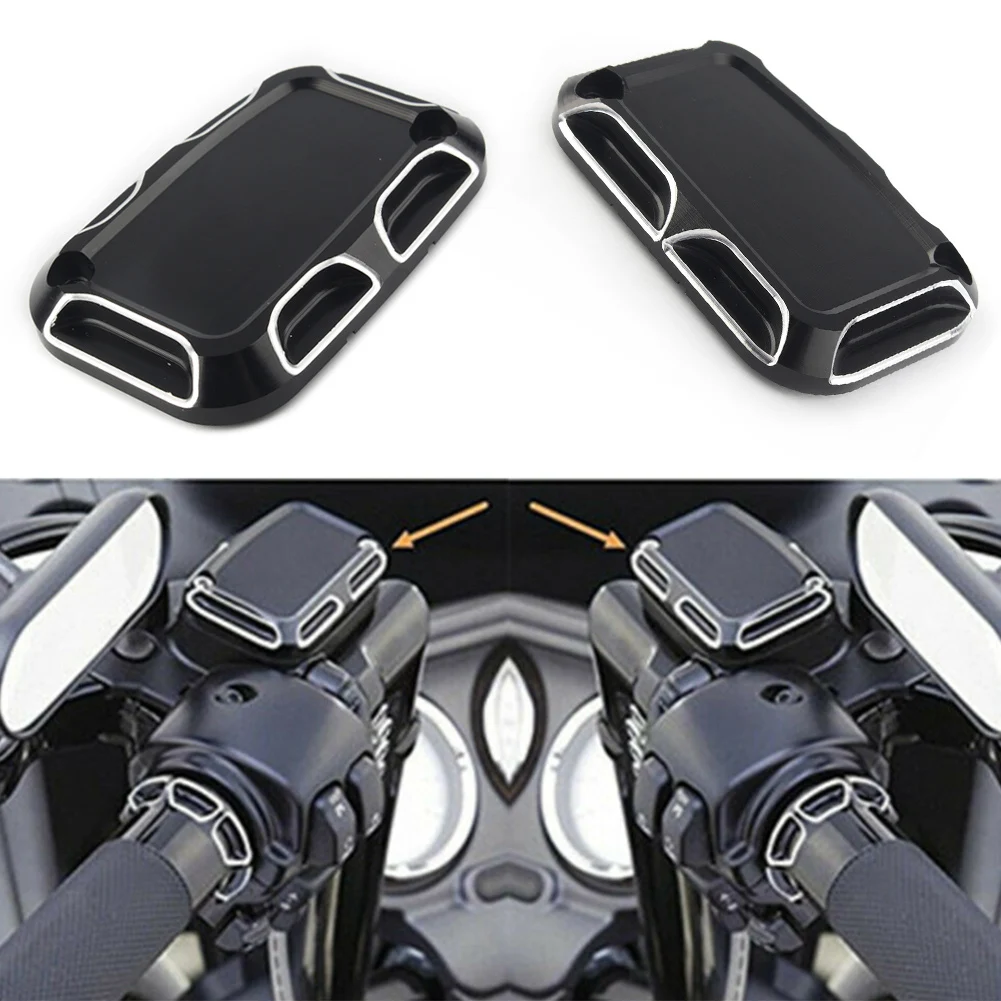 

Motorcycle Brake Master Cylinder Cover For Harley Touring Street Glide FLHTC FLHT FLHTK FLTR FLHX FLHXS etc.