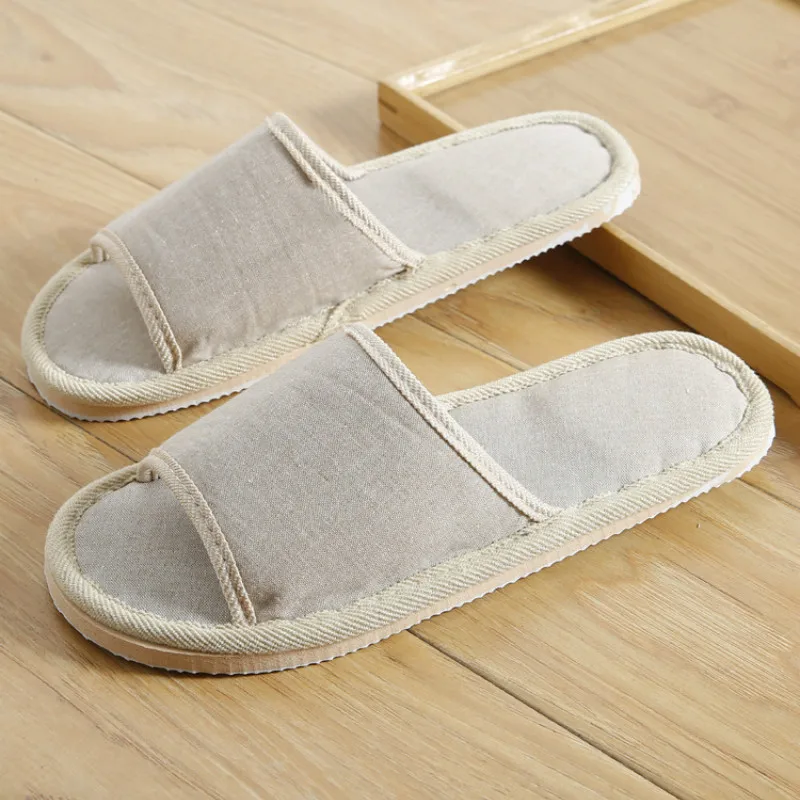 

2020 Linen Shoes Women Household Slippers Indoor Floor Shoes Summer Women's Mute Slippers Sandals Slippers