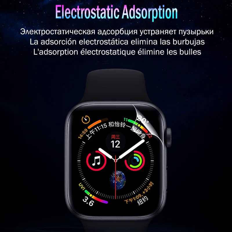 20D полное покрытие Гидрогелевая пленка для Apple Watch 38 мм 40 мм 42 мм 44 мм Защита экрана для часов 38 мм 40 мм 42 мм 44 мм пленка не стекло