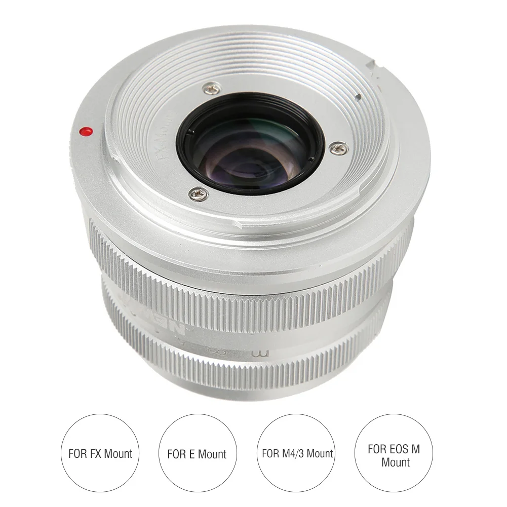 Оптическое стекло NEWYI 25 мм F1.8 Mark II с большой диафрагмой объектив ручным