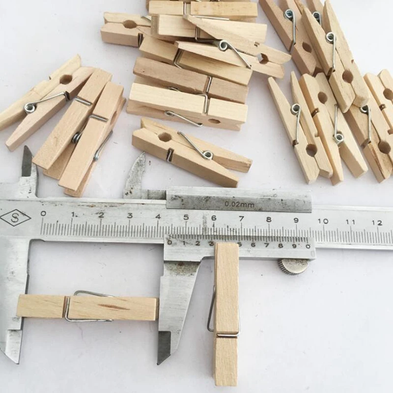 50 шт. зажимы из натурального дерева DIY Скрапбукинг фото зажим ручной работы бумага для заметок зажим деревянная прищепка