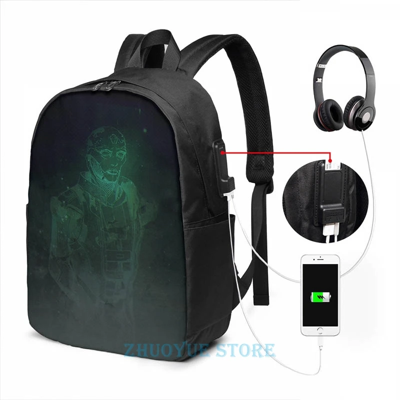 Забавный графический принт многофункциональный рюкзак Krios с USB-зарядкой мужские
