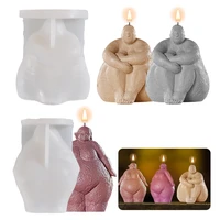 e8fd abstract human body 3d candle soap mould diy candle epoxy mold handmade soy candles aroma wax soap molds for decoration
