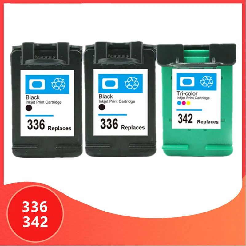 

Ink Cartridge for hp 336 342 Replacement for hp336 for hp342 Deskjet 5440 PSC1510 Photosmart 1500 C3100 C3180 D5420 6310 printer