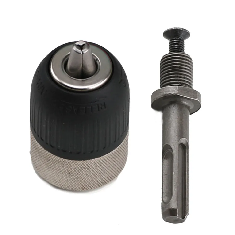 

2-13mm 3/8 "- 24 Unf Keyless Chuck Drill With SDS Shank Adapter Converter Quick Release Chuck For Power Tools Accessories