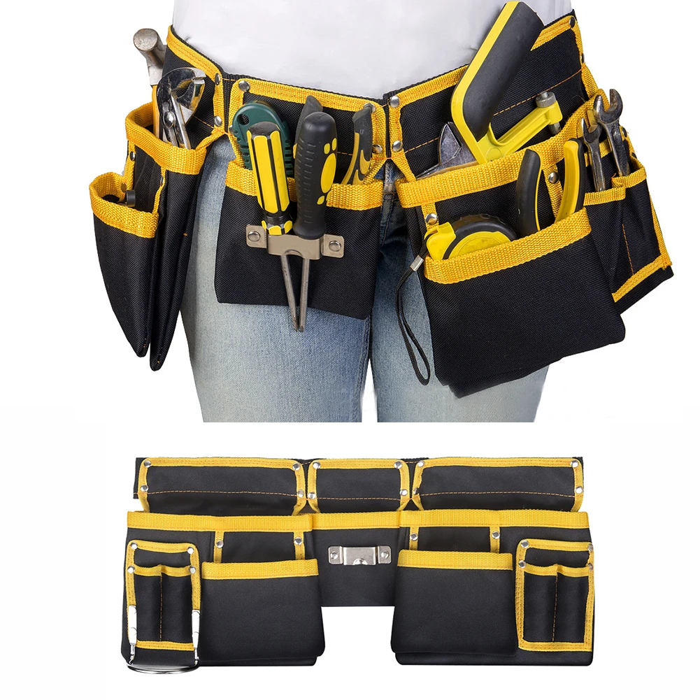 

Утолщенная многофункциональная поясная сумка для хранения, практичный органайзер, сумка для инструментов, из ткани Оксфорд, с несколькими ...