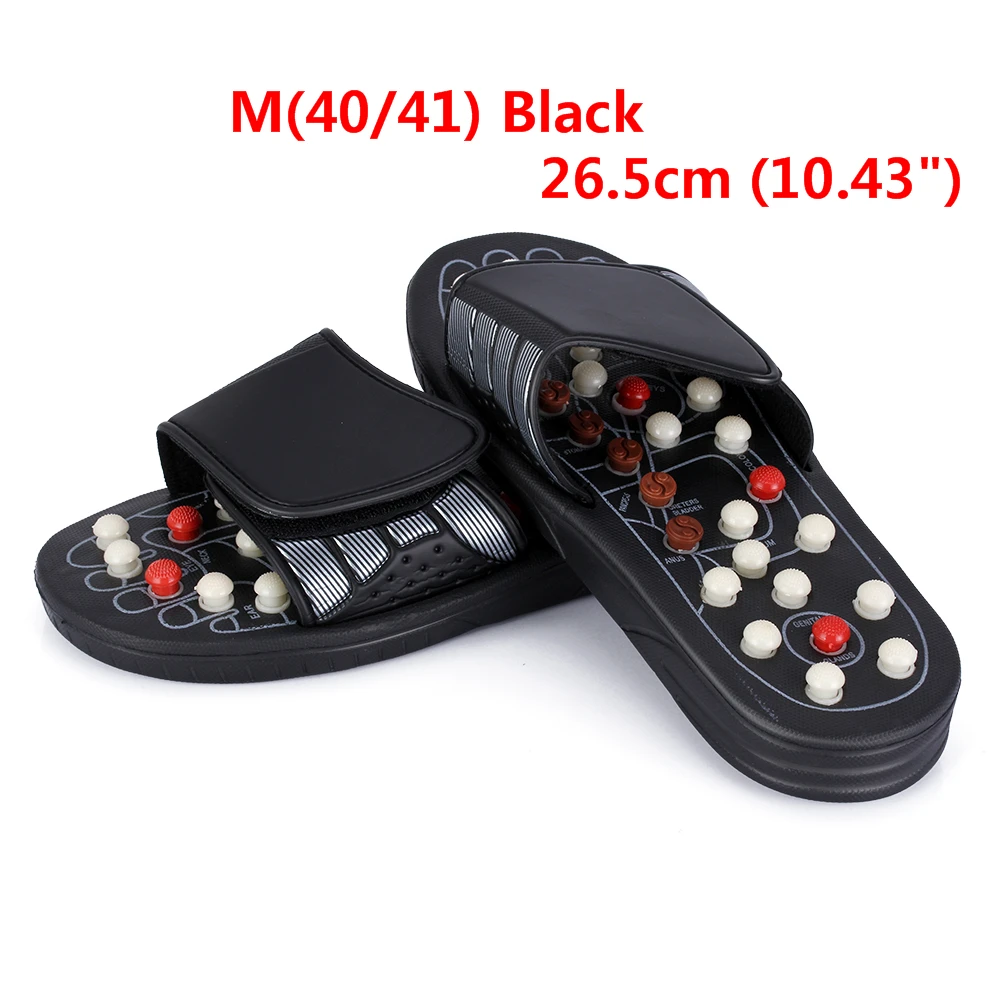 M(40 41) Black OLIECO тапочки для массажа ног; Акупунктура; акупунктурная точка; активирующая рефлексотерапия; Массажная обувь для ухода за ногами; Массажер; сандалии унисекс - Цвет: M(40 41) Black