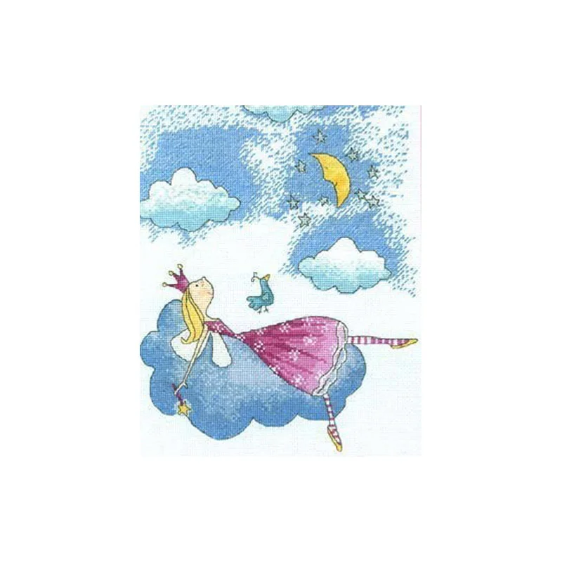 Набор для вышивки Принцесса сказочный мультяшный комплект крестом 14ct 11ct ткань с