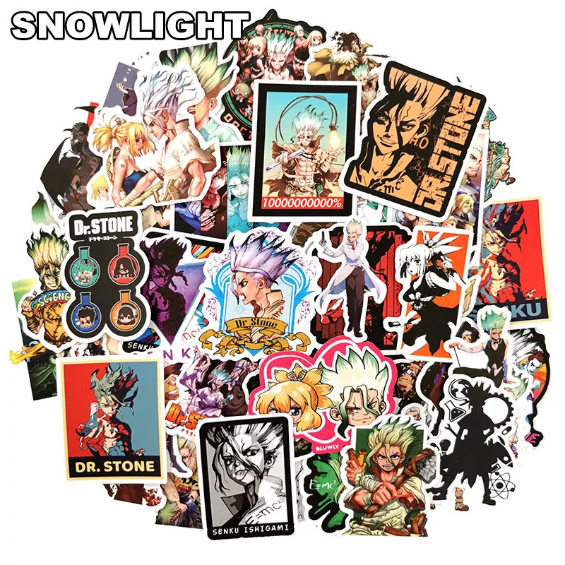 10/50pcs/set Graffiti Anime Dr.stone Sticker For Diy Sticker On Suitcase Luggage Box Laptop Computer Bicycle Skateboard