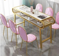 manicure table and chair set special price economy net red nordic style manicure table single double simple imitation marble