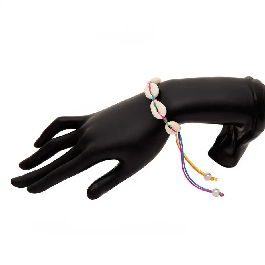 Bracelet 3 Ingemark Hawaii Puka Shell Колье Ожерелье Набор воротник для женщин NE+ BA Красочные Seashell чипы браслет летние пляжные ювелирные наборы - Окраска металла: Bracelet 3