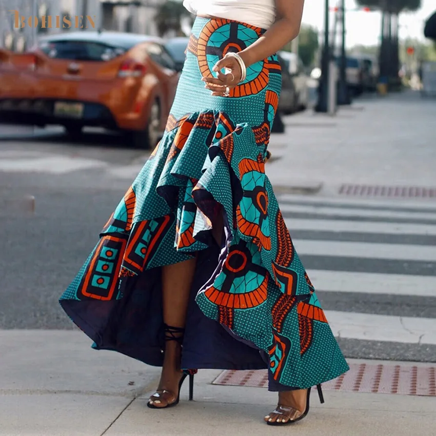 BOHISEN/африканская одежда для женщин Модные юбки в стиле Дашики Платья Анкары