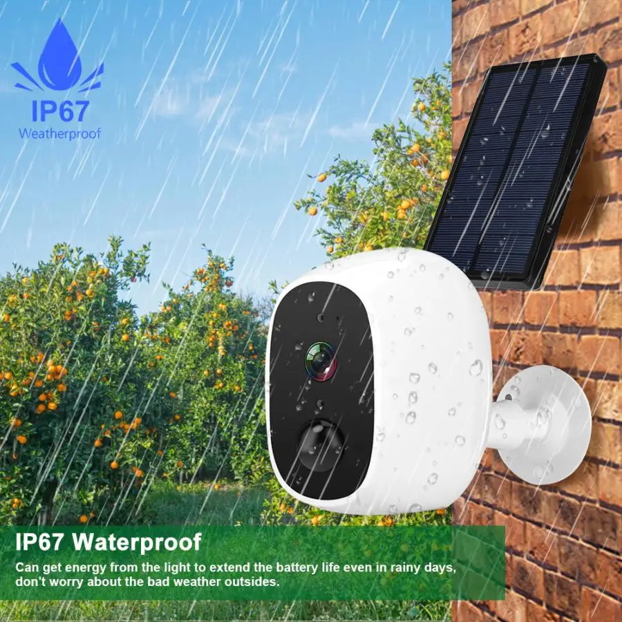Wi-Fi 1080P HD IP67 водонепроницаемая камера ночного видения с двусторонней связью