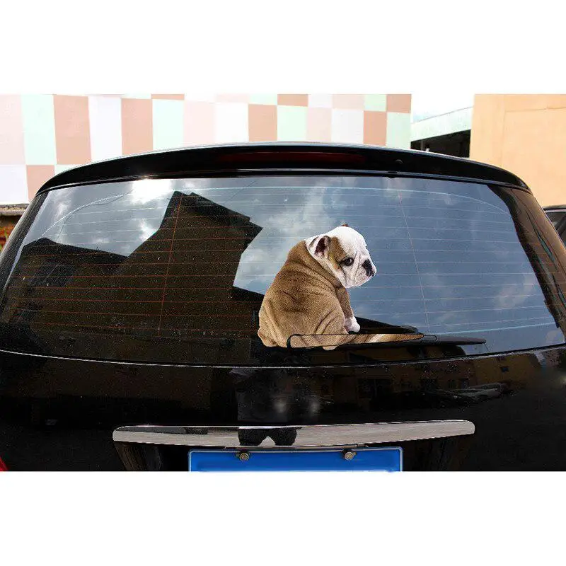 Car Stickers Funny Dog Decal Moving Tail Reflective Sticker Rear windshield Wiper Decals Accessories | Автомобили и мотоциклы