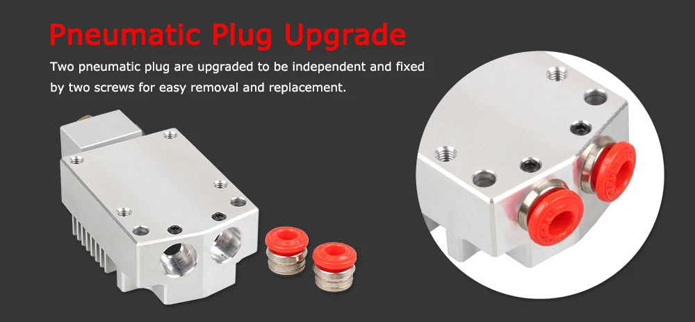 LERDGE 2IN1-V2 Hontend 2 насадки переключение цвета Hotend Diy kit части 3D принтера двойной цвет печатающая головка экструдер 0,4/1,75 мм подарок