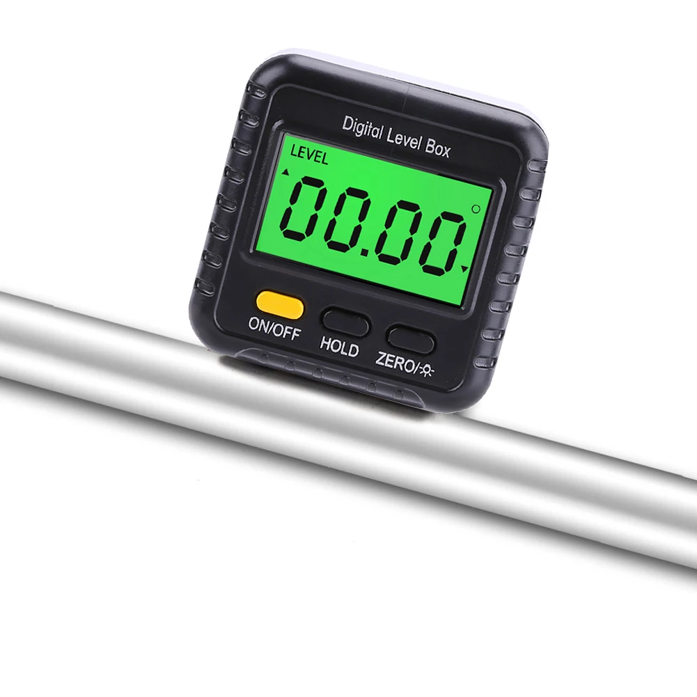 

1PC 360 Degree Digital Finder Protractor Base Magnetic Inclinometer Level Box Gauge Angle Meter Electronic Measuring Tools