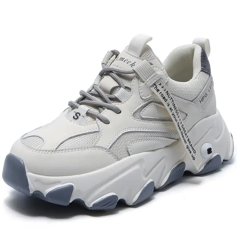 

Women's Mesh Breathable Platform Sneakers 2020 Winter Fashion Style Warm Women Trainers Ladies Chunky Shoes Footwear