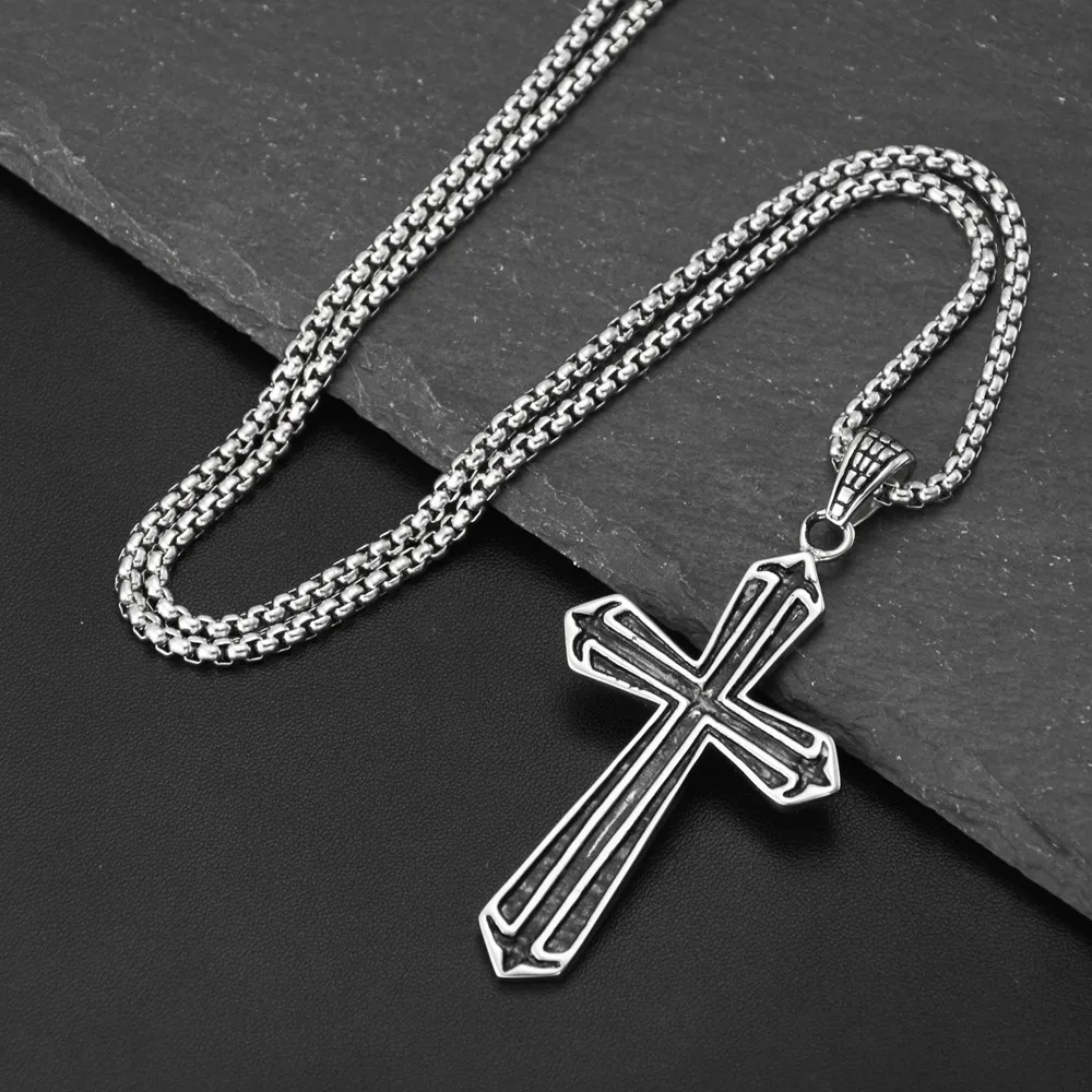2019 New Goofan Hiphop Bird Cross Necklace Pendants Stainless Steel Grace Fashion Style Jewelry For Man Women Gift STN2657 | Украшения и